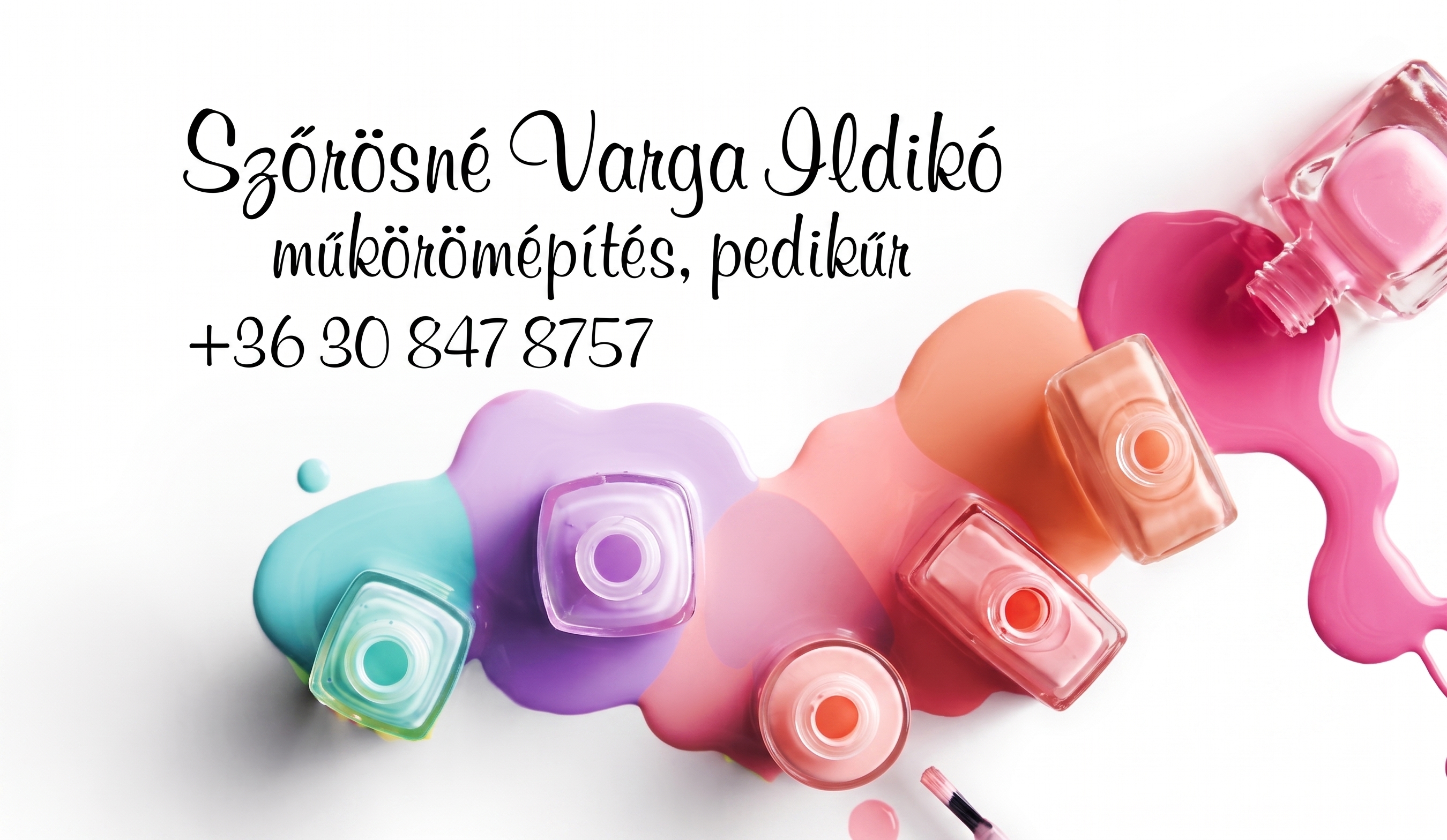 Szőrösné Varga Ildikó - Műkörömépítés és pedikűr Kecskemét